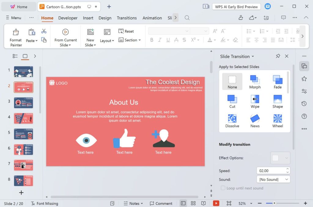 User-interface-of-WPS-office