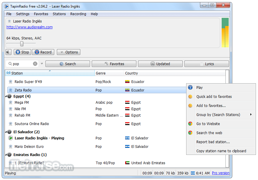 TapinRadio Free Download